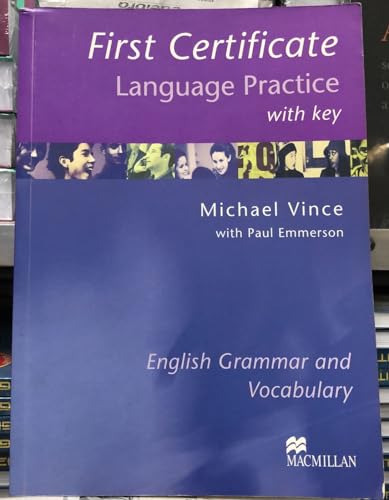 Beispielbild fr First Certificate Language Practice (with Key): English Grammar and Vocabulary (Language Practice) zum Verkauf von ThriftBooks-Atlanta