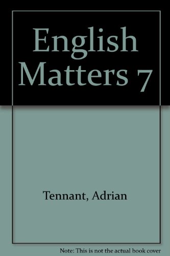 Imagen de archivo de English Matters 7 a la venta por Learnearly Books