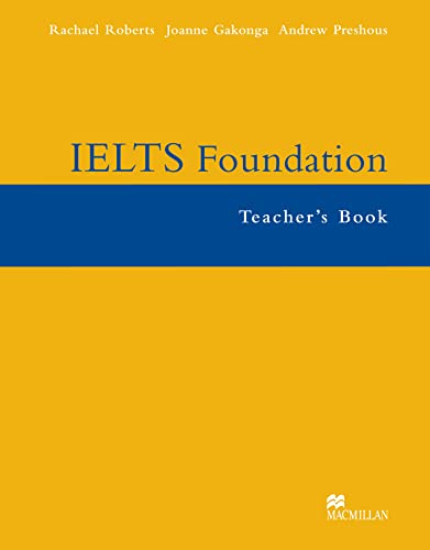 Beispielbild fr IELTS (International English Language Testing System) Foundation Teacher's Book zum Verkauf von MusicMagpie