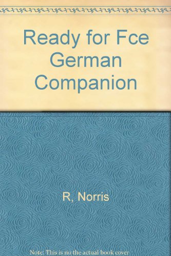 Beispielbild fr Ready for First Certificate German Companion zum Verkauf von medimops