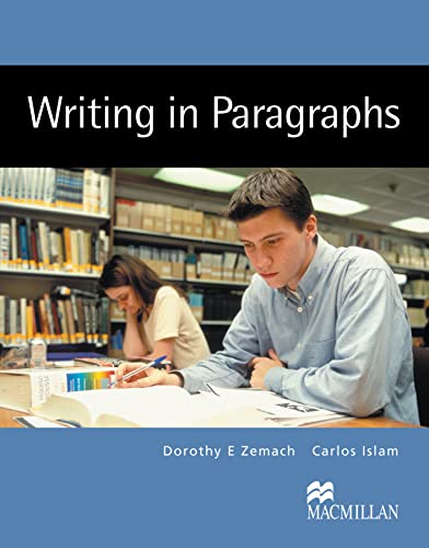 Imagen de archivo de Writing in Paragraphs a la venta por Better World Books Ltd