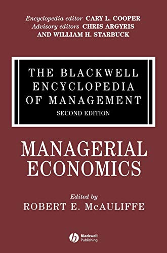 Imagen de archivo de The Blackwell Encyclopedia of Management. Managerial Economics a la venta por Blackwell's