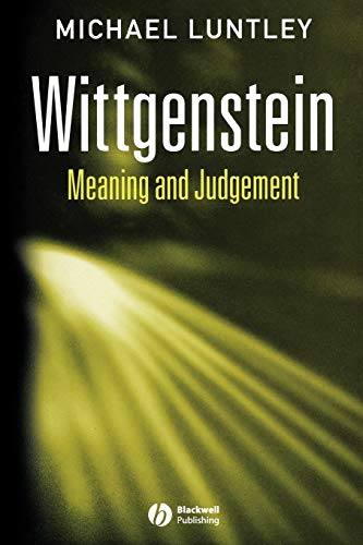 Stock image for Wittgenstein: Meaning and Judgement for sale by Best and Fastest Books