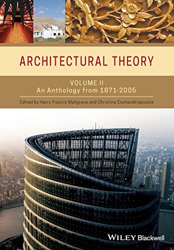 9781405102605: Architectural Theory: An Anthology from 1871 to 2005