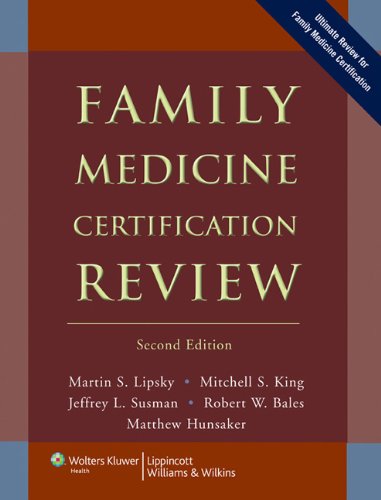 Beispielbild fr Family Medicine Certification Review zum Verkauf von Wonder Book