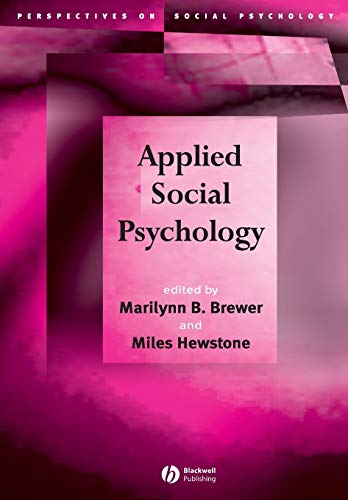 Stock image for Applied Social Psychology for sale by Better World Books Ltd