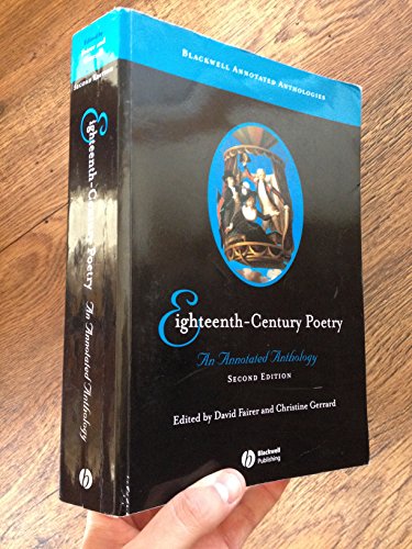 Stock image for Eighteenth-Century Poetry : An Annotated Anthology for sale by Better World Books: West