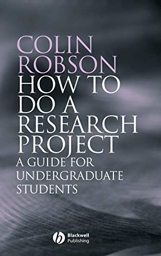 Imagen de archivo de How to do a Research Project: A Guide for Undergraduate Students a la venta por One Planet Books