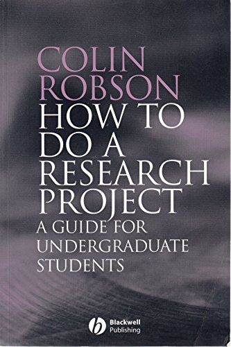 Beispielbild fr How to Do a Research Project: A Guide for Undergraduate Students zum Verkauf von Books From California