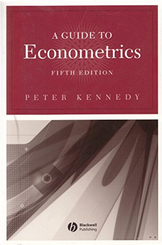 Stock image for A Guide to Econometrics for sale by Better World Books