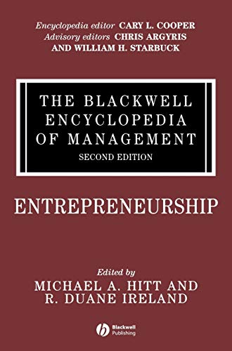 Beispielbild fr The Blackwell Encyclopedia of Management, Entrepreneurship zum Verkauf von Better World Books