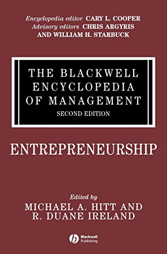 9781405116503: The Blackwell Encyclopedia of Management, Entrepreneurship (Blackwell Encyclopaedia of Management)