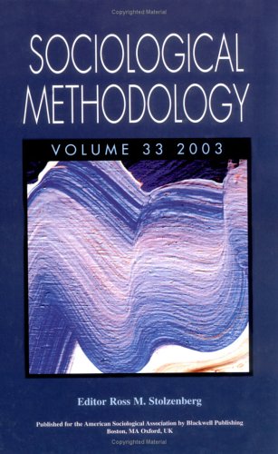Beispielbild fr Sociological Methodology (Volume 33, 2003) zum Verkauf von Anderson Book