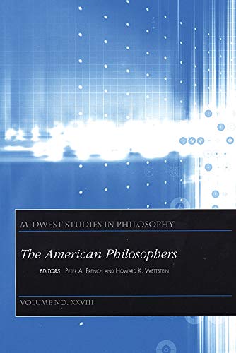 Imagen de archivo de Midwest Studies in Philosophy, The American Philosophers a la venta por Bookmonger.Ltd