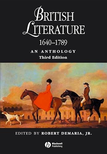 Stock image for British Literature, 1640-1789 : An Anthology for sale by Better World Books