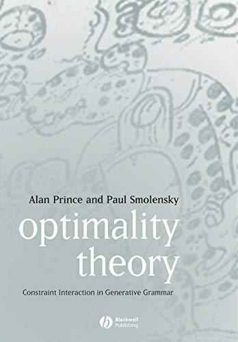 Imagen de archivo de Optimality Theory a la venta por Blackwell's