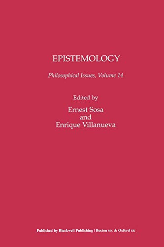 Beispielbild fr Epistemology: Philosophical Issues Volume 14 zum Verkauf von Revaluation Books