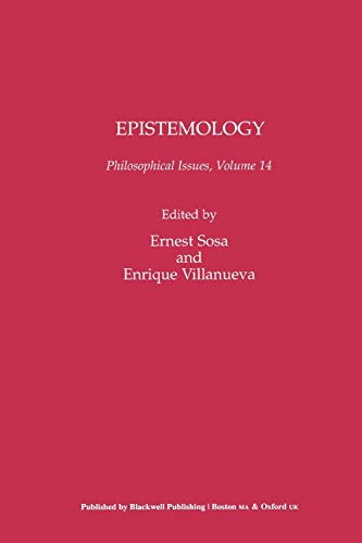 Imagen de archivo de Philosophical Issues, Epistemology a la venta por Chiron Media