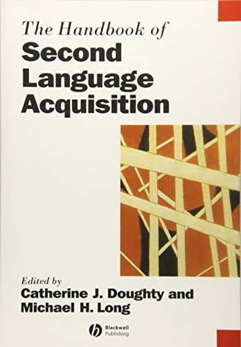 Stock image for The Handbook of Second Language Acquisition for sale by Better World Books