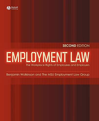 Beispielbild fr Employment Law: The Workplace Rights of Employees and Employers zum Verkauf von SecondSale
