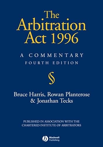 Arbitration Act 1996 4e (9781405139960) by Harris, Bruce