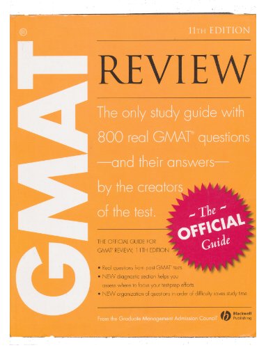 Beispielbild fr The Official Guide for GMAT Review zum Verkauf von HPB-Red