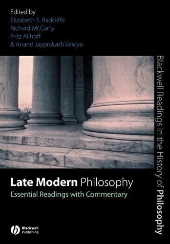 Beispielbild fr Late Modern Philosophy Essential Readings with Commentary zum Verkauf von Revaluation Books