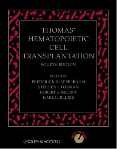 Beispielbild fr Thomas Hematopoietic Cell Transplantation zum Verkauf von Green Street Books