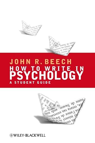 9781405156943: How to Write in Psychology: A Student Guide