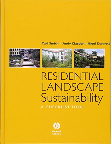 Beispielbild fr Residential Landscape Sustainability: A Checklist Tool zum Verkauf von Your Online Bookstore