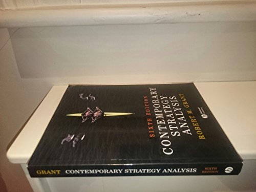 Imagen de archivo de Contemporary Strategy Analysis a la venta por BookHolders