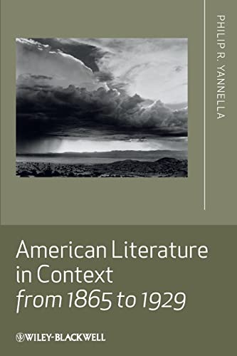 Stock image for American Literature in Context from 1865 to 1929 for sale by Blackwell's