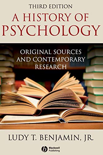 Imagen de archivo de Benjamin History of Psychology 3e a la venta por ZBK Books