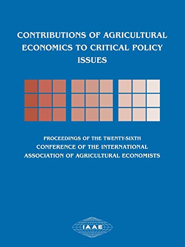 Contributions of Agricultural Economics to Critical Policy Issues (9781405181006) by Otsuka, Keijiro; Kalirajan, Kaliappa