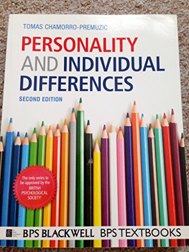 Imagen de archivo de Personality and Individual Differences a la venta por MusicMagpie