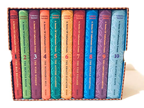 Stock image for A series of Unfortunate events--books 1-10 (A series of unfortunate events) in slipcase, 11,12,13 separate. Complete set for sale by GoldBooks
