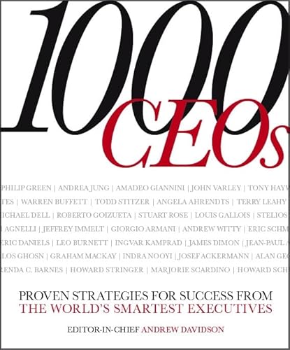 Beispielbild fr 1000 CEOs zum Verkauf von Better World Books