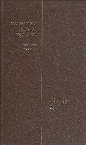 Beispielbild fr Halsbury's Laws of England Vol 49(3) [Hardcover] Butterworths zum Verkauf von Pigeonhouse Books, Dublin