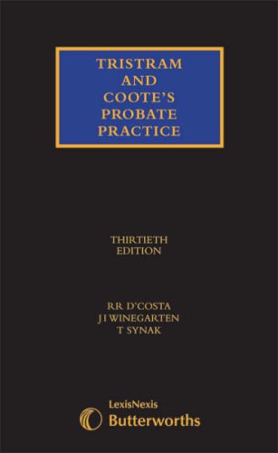 9781405709606: Tristram and Coote's Probate Practice