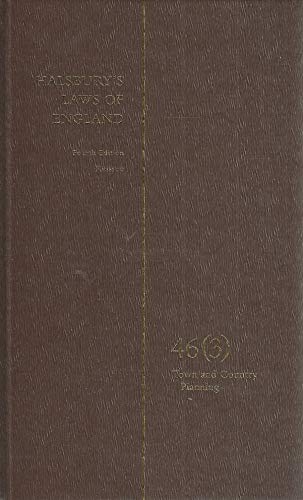 Beispielbild fr Halsbury's Laws of England Vol 46(3) [Hardcover] zum Verkauf von Pigeonhouse Books, Dublin