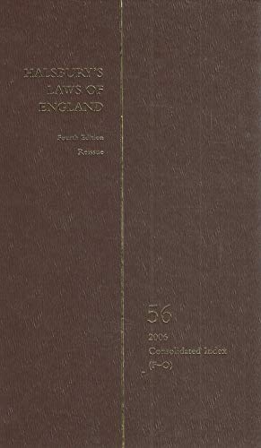 Beispielbild fr Halsbury's Laws of England Vol 56 [Hardcover] zum Verkauf von Pigeonhouse Books, Dublin