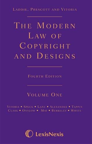 The Modern Law of Copyright and Designs (9781405717984) by Peter S. Prescott
