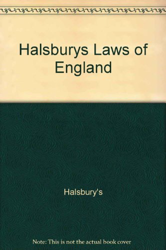 9781405726634: Halsburys Laws of England