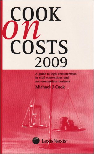 Stock image for COOK ON COSTS 2009 for sale by Bahamut Media