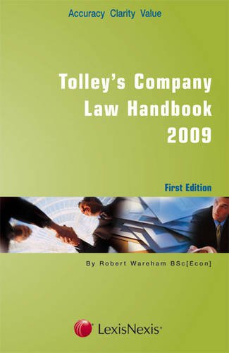 Imagen de archivo de Tolley's Company Law Handbook a la venta por Phatpocket Limited