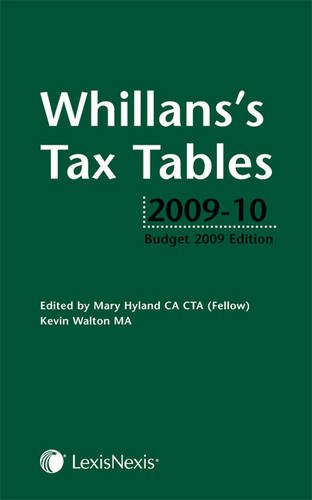 Stock image for Whillanss Tax Tables 2009-10 for sale by Brit Books