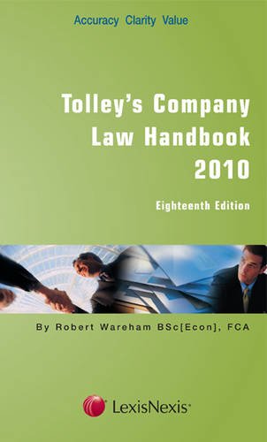 Tolley's Company Law Handbook (9781405743198) by Rosser, Janet