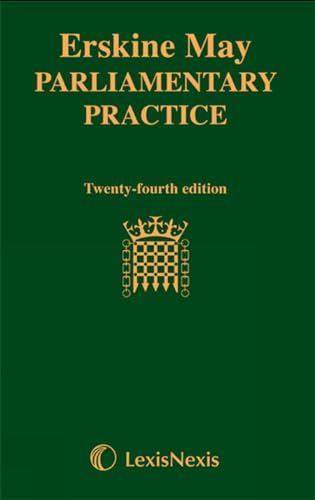 Stock image for Erskine May : Parliamentary Practice for sale by Better World Books Ltd