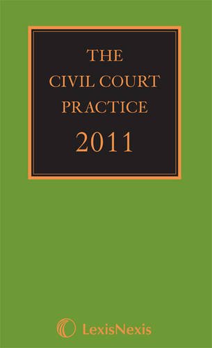 9781405755818: CIVIL COURT PRACTICE 2011 GREEN BOOK (The Civil Court Practice (the Green Book))