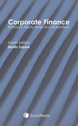 9781405763417: Sabine: Corporate Finance Flotations, Equity Issues and Acquisitions